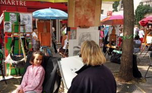 Portrait Artist  at Montmartre Artists 